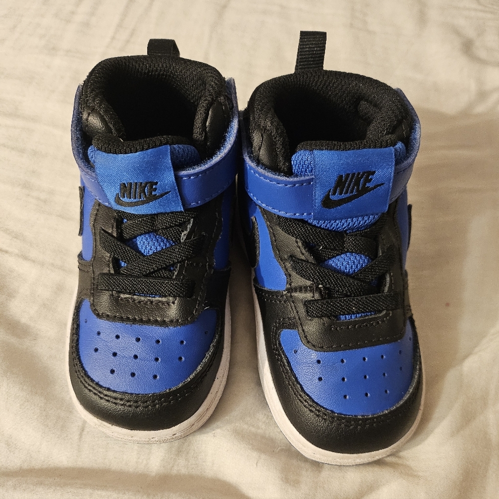 Nike Court Borough Mid 2 Game Royal/White/Black Sneakers Toddler Size 6C